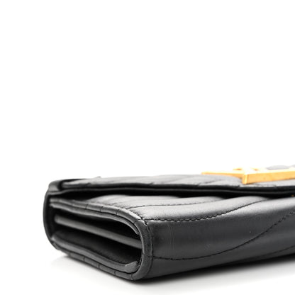 Louis Vuitton Calfskin New Wave Long Wallet Black 8 of 12