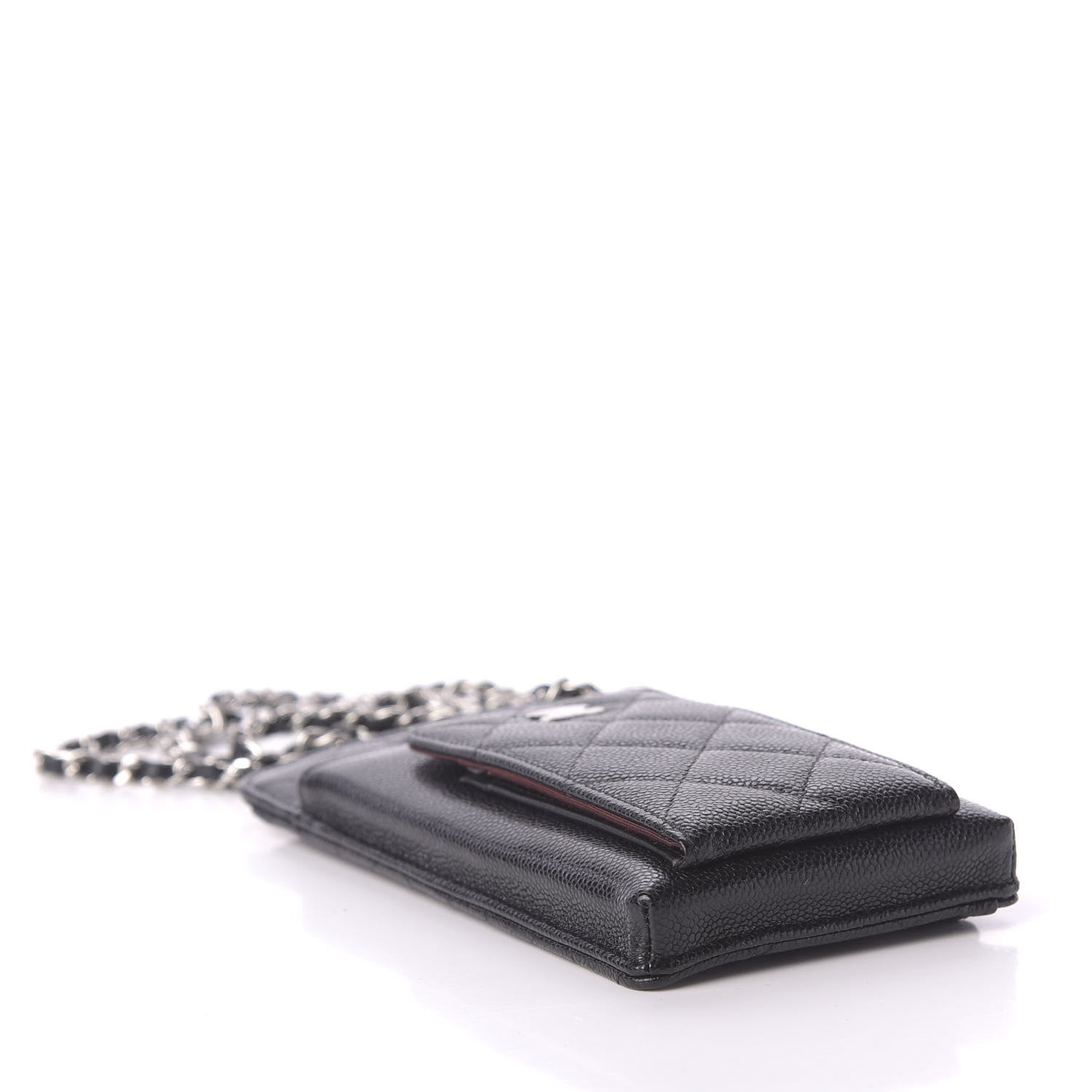 Chanel Caviar Quilted Zip Phone Case Black 4 of 13