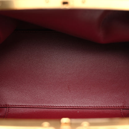 Chanel Pony Hair Printed Clutch With Chain Black White 5 of 11