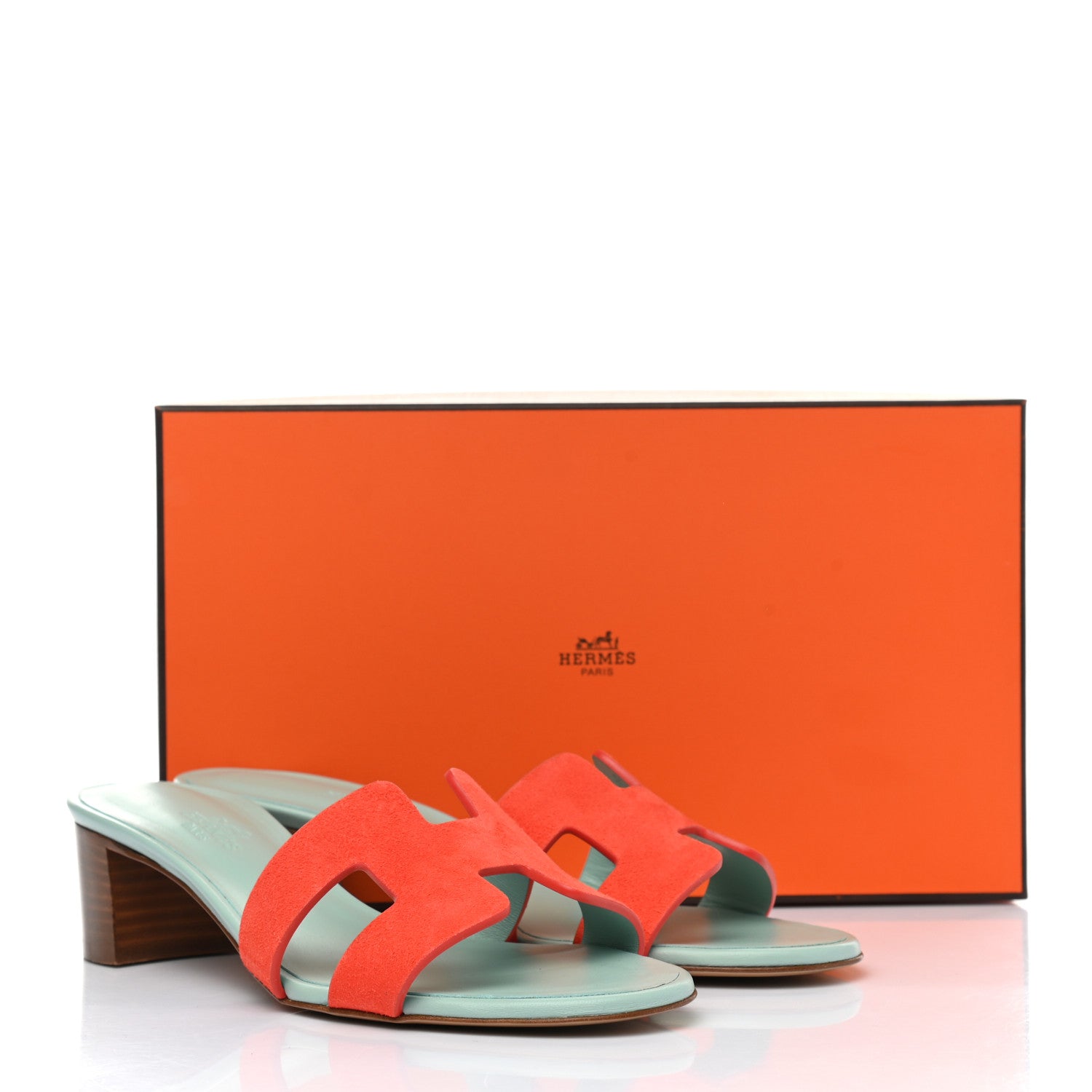 Hermes Suede Goatskin Oasis Sandals 37.5 Rose Sorbet 10 of 10