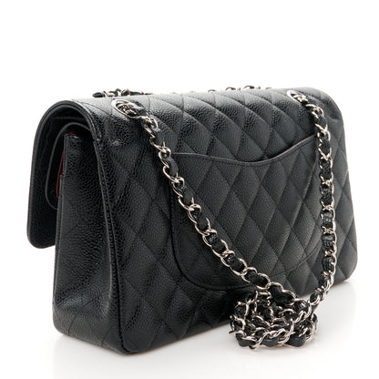 Chanel Caviar Quilted Medium Double Flap Black 3 of 12