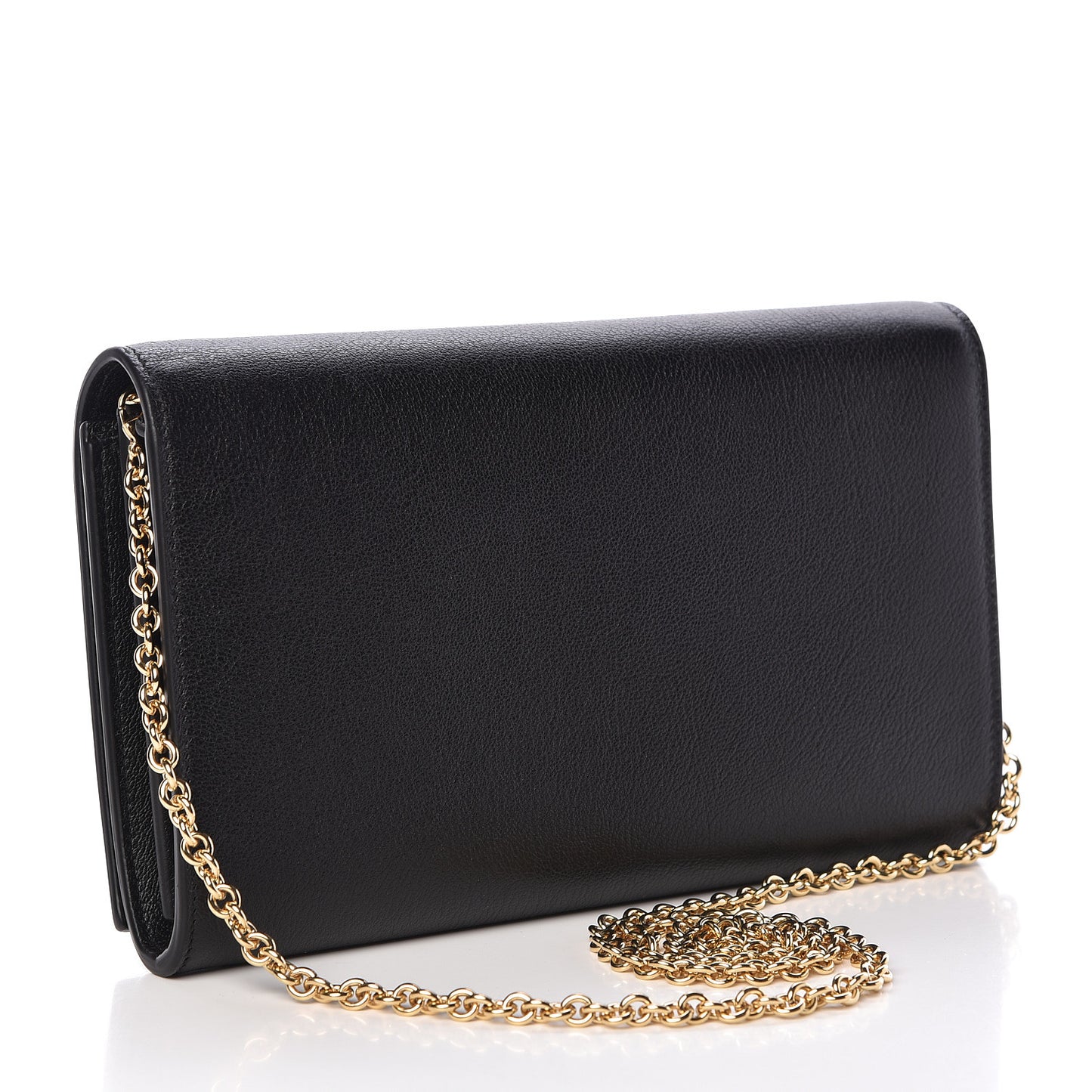 Calfskin Monogram Belle de Jour Chain Clutch Black