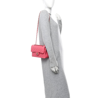 Chanel Shiny Caviar Quilted Small Double Pink 2 of 11