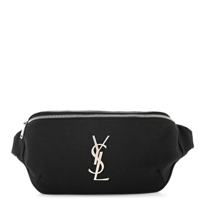Saint Laurent Canvas Monogram Belt Bag Black 1 of 11