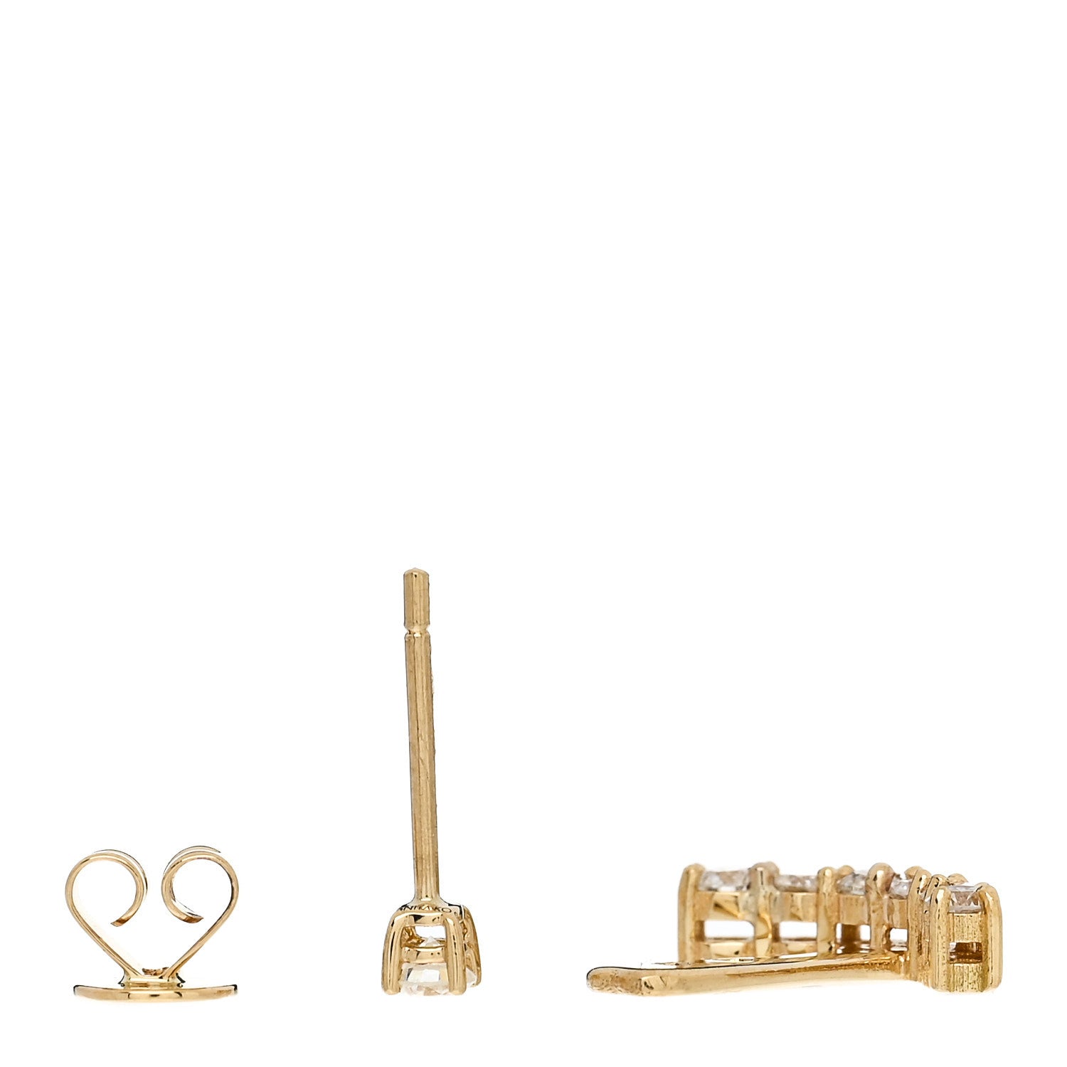 Anita Ko 18K Yellow Gold Diamond Earring Jacket 3 of 5