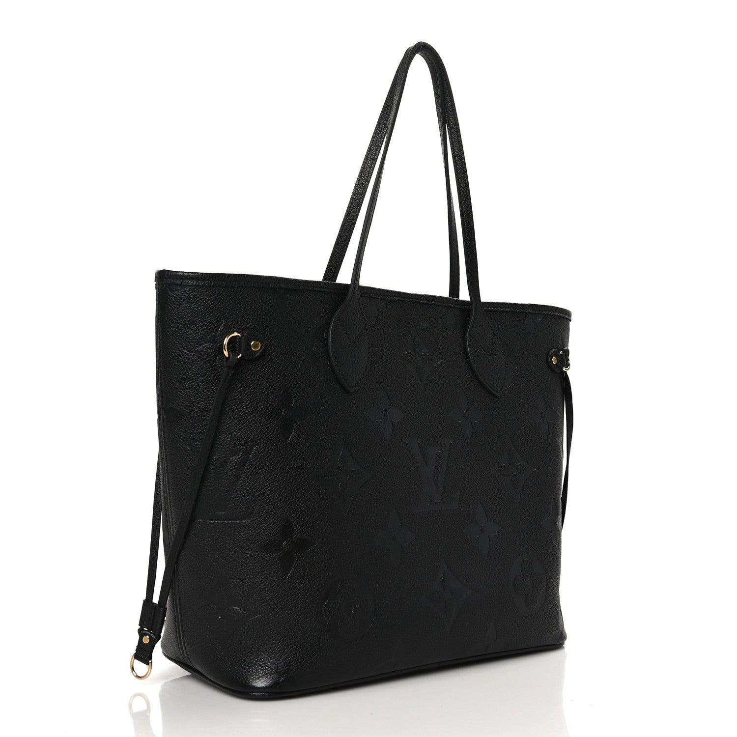 Louis Vuitton Empreinte Monogram Giant Neverfull MM Black 4 of 9