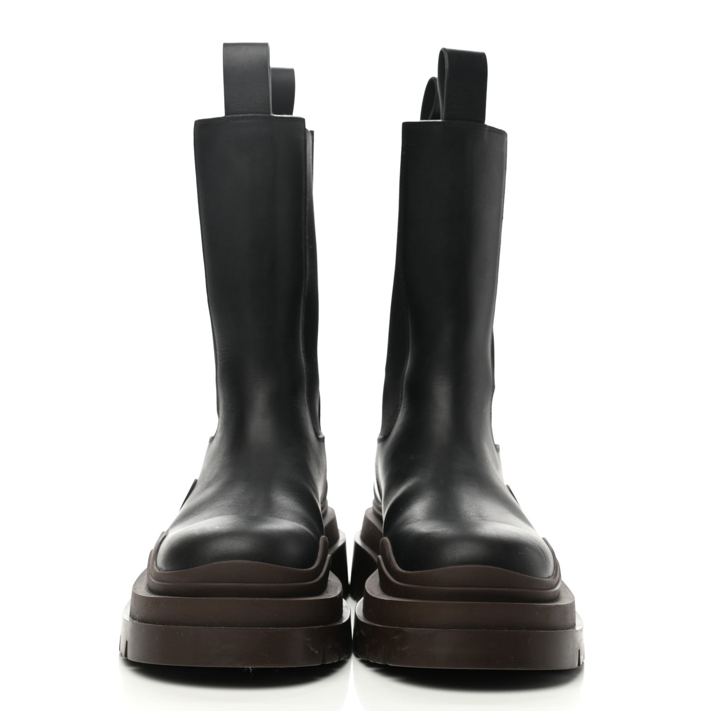 Calfskin The Tire Chelsea Boots 37 Black Ebony