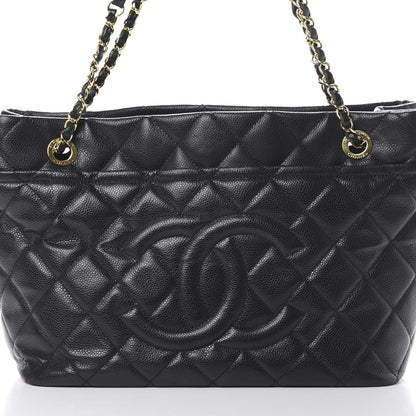 Chanel Caviar Quilted Timeless CC Soft Tote Black 7 of 10