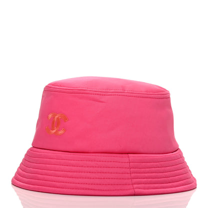 Chanel Canvas CC Bucket Hat L Fuchsia Orange 2 of 5