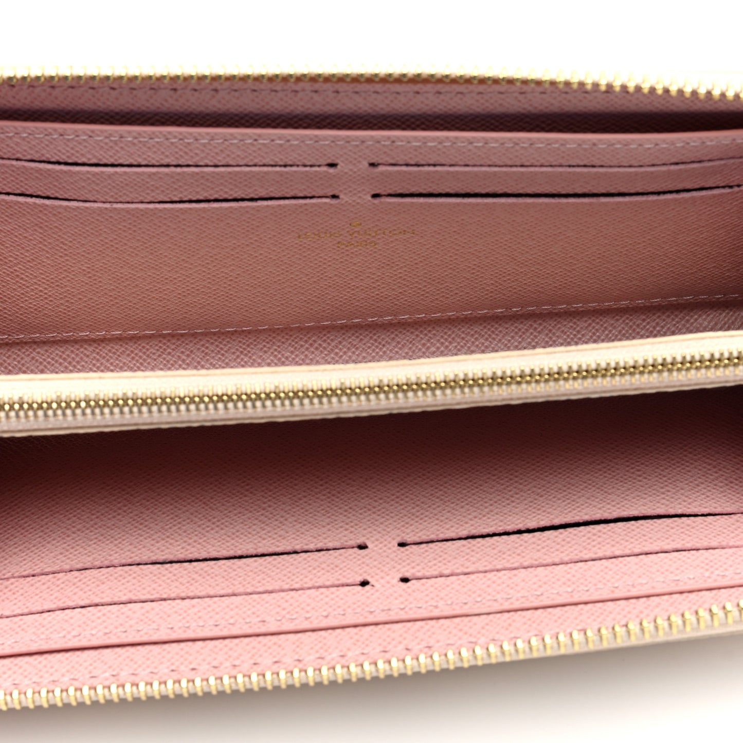 Damier Azur Clemence Wallet Rose Ballerine
