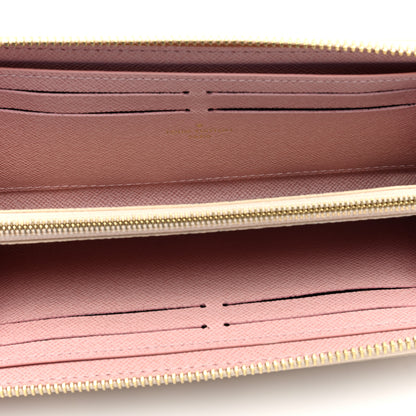 Louis Vuitton Damier Azur Clemence Wallet Rose Ballerine 5 of 6
