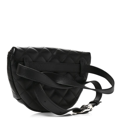 Chanel Calfskin Quilted Uniform Waist Belt Bag Black 2 of 9