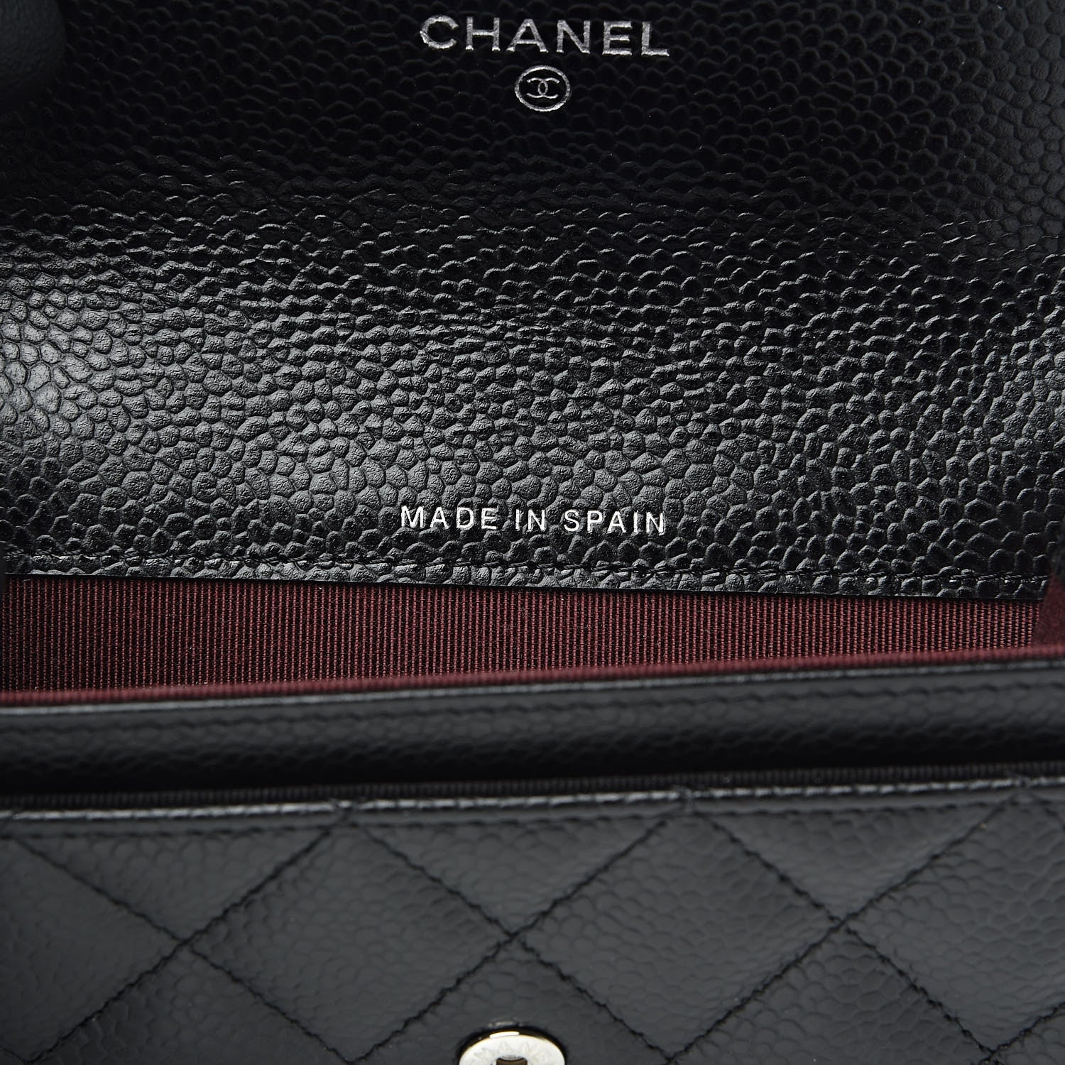 Chanel Caviar Quilted Flap Card Holder Wallet Black 7 of 9