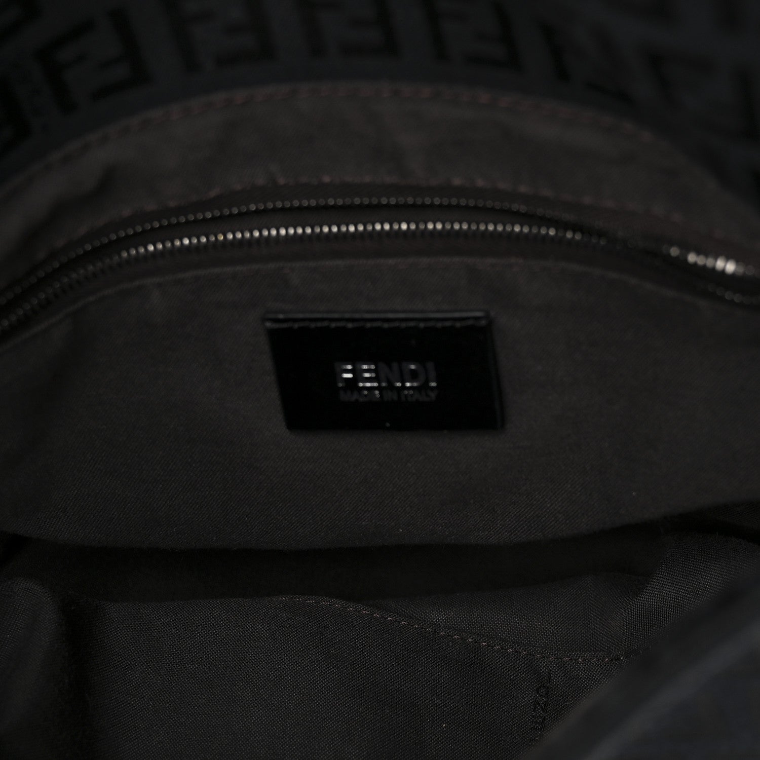Fendi Zucchino Mama Baguette Black 5 of 10