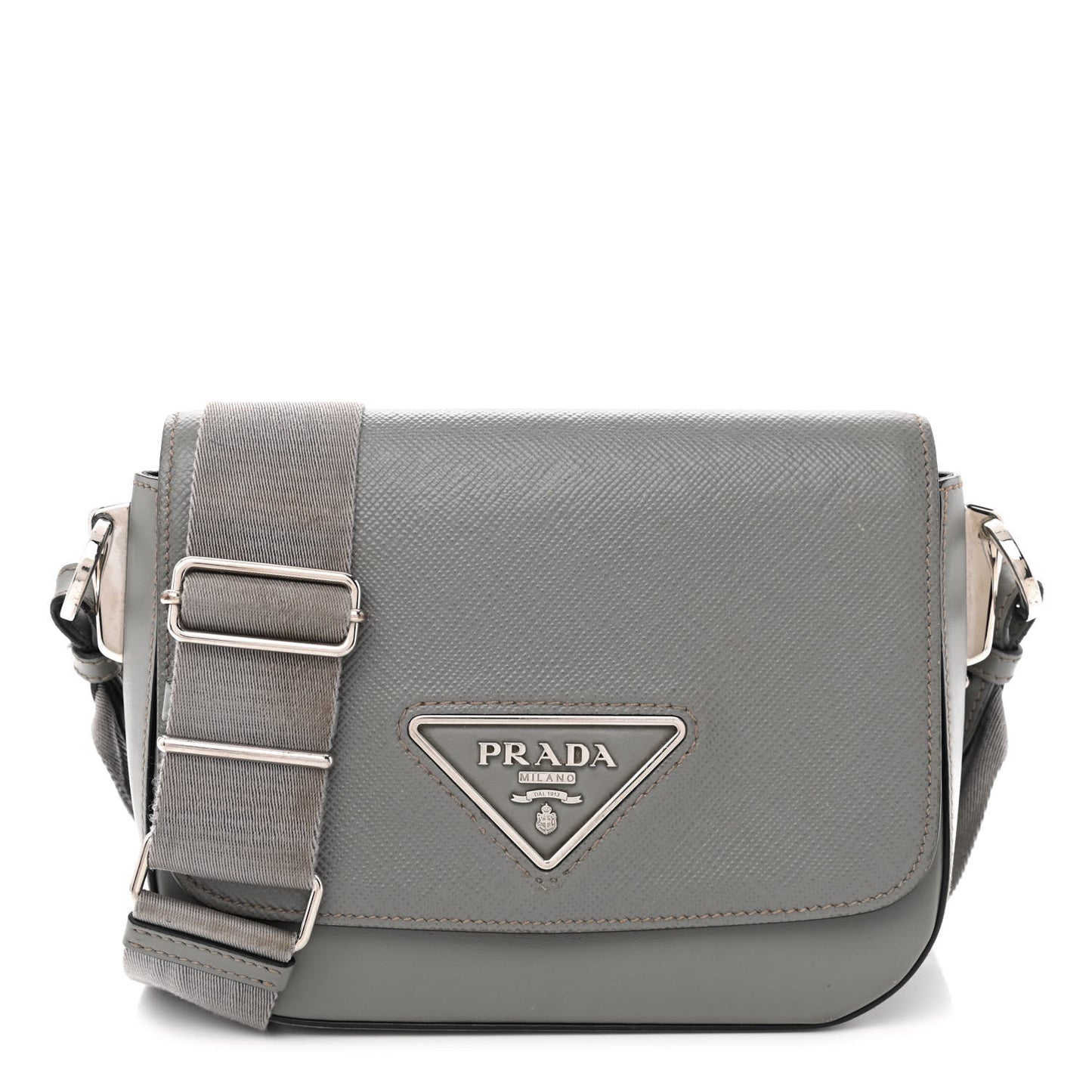 Saffiano Cuir Identity Shoulder Bag Ardesia