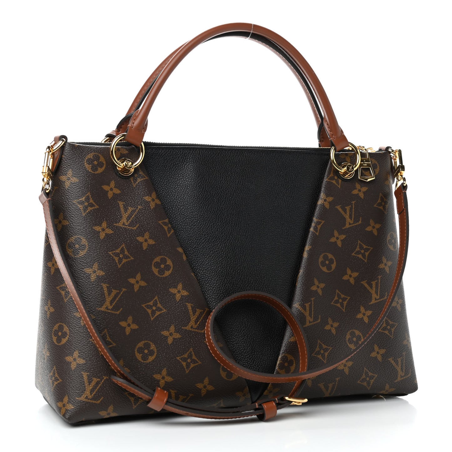 Monogram V Tote MM Black
