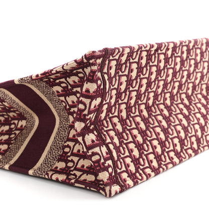 Christian Dior Oblique Medium Book Tote Burgundy Multicolor 9 of 11