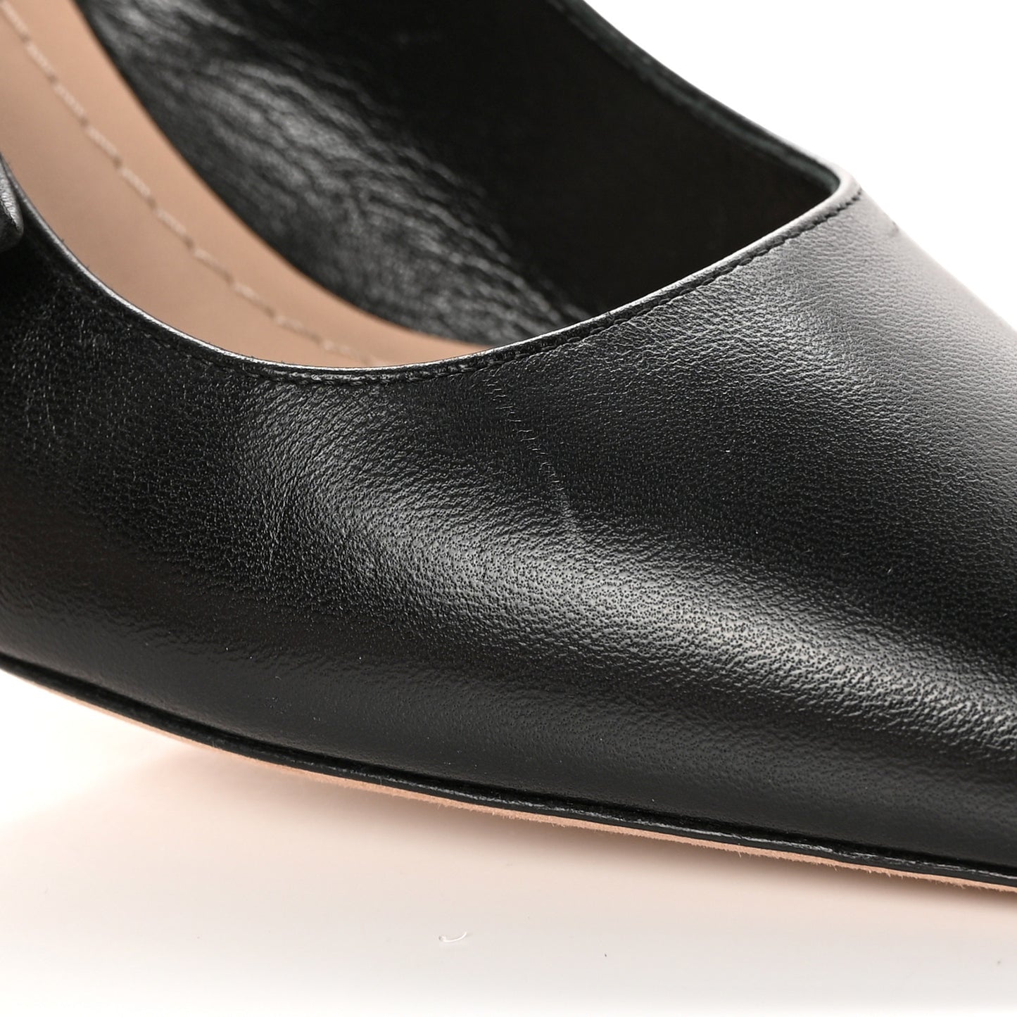 Lambskin Ribbon J'Adior Slingback 65mm Pumps 37.5 Black