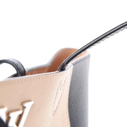 Louis Vuitton Calfskin Lockme Go Tote Black Vanilla 13 of 19