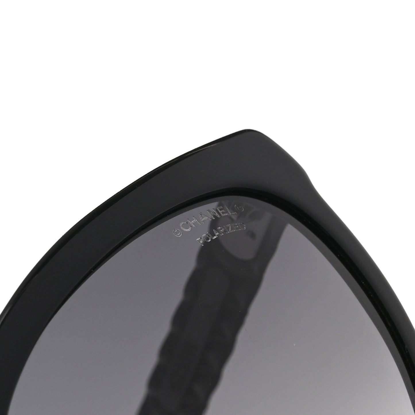 Acetate Quilted Polarized Butterfly CC Sunglasses 5288-Q Black