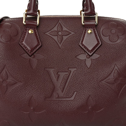 Louis Vuitton Empreinte Monogram Giant Speedy Bandouliere 25 Wine 7 of 9