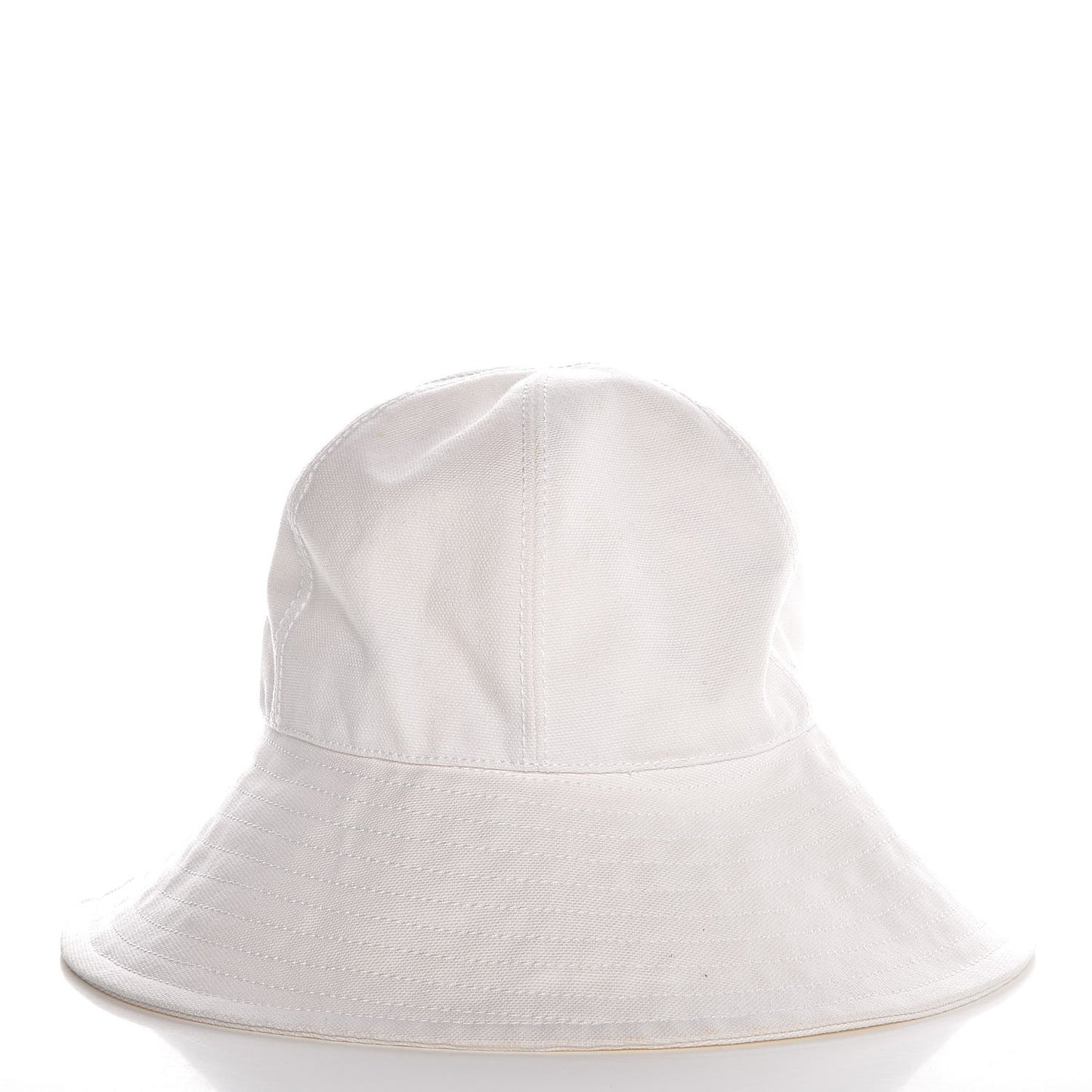 Cotton Butterfly Embellished Bucket Hat 58 White