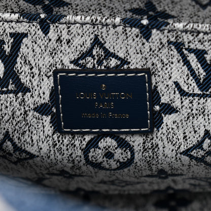 Louis Vuitton Monogram Jacquard Denim Onthego MM Bleu 6 of 10