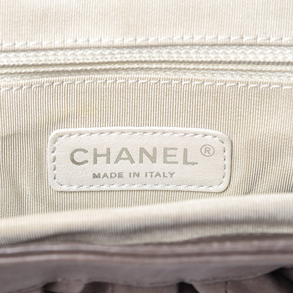 Chanel Crumpled Lambskin Quilted Medium Chain Around Flap Light Khaki 6 of 8