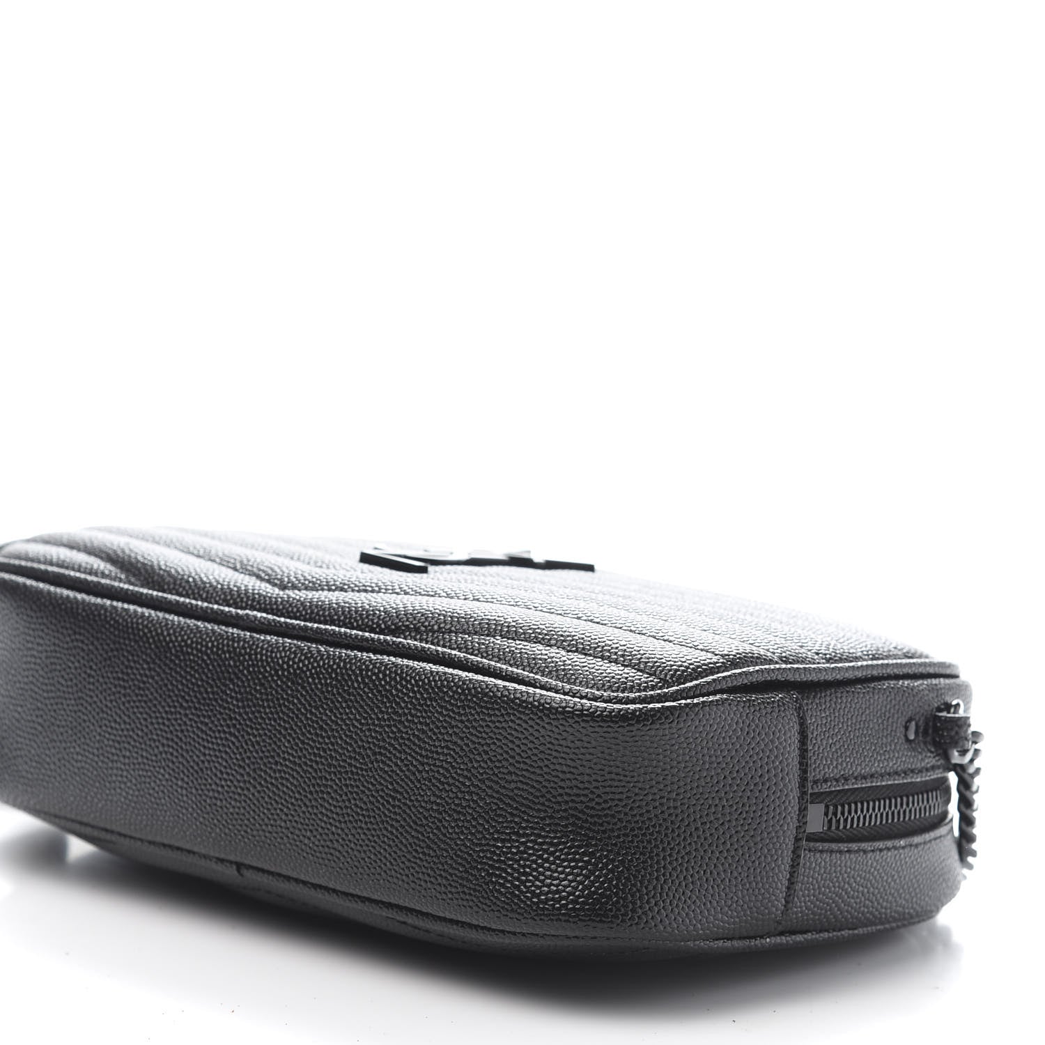 Saint Laurent Grain De Poudre Matelasse Monogram Mini Lou Camera Bag Black 9 of 11