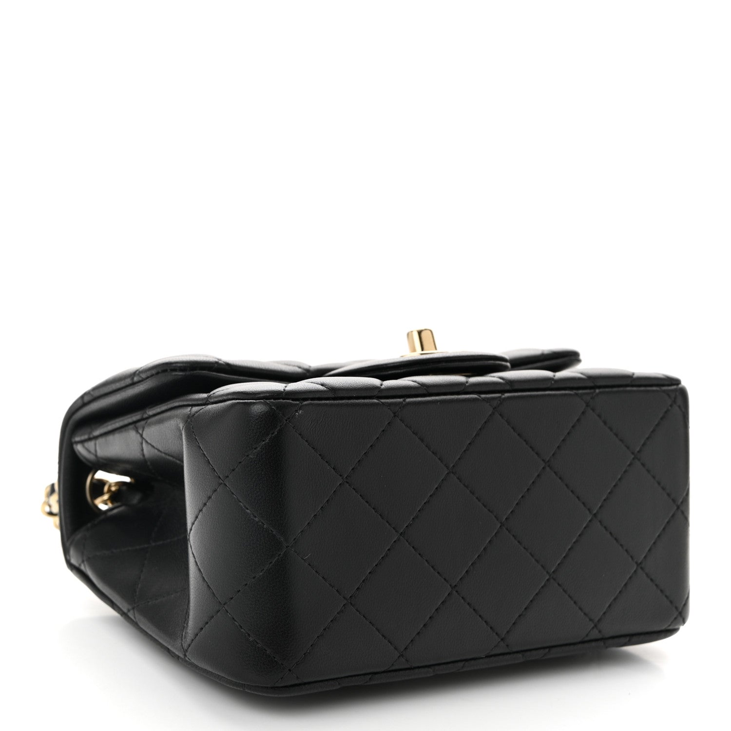 Chanel Lambskin Quilted Mini Square Flap Black 4 of 11