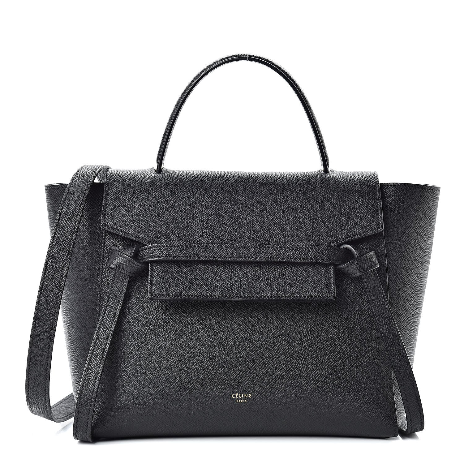 Celine Grained Calfskin Micro Belt Bag Black 1 of 14