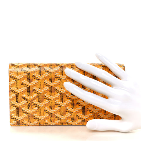 Goyardine Richelieu Wallet Yellow