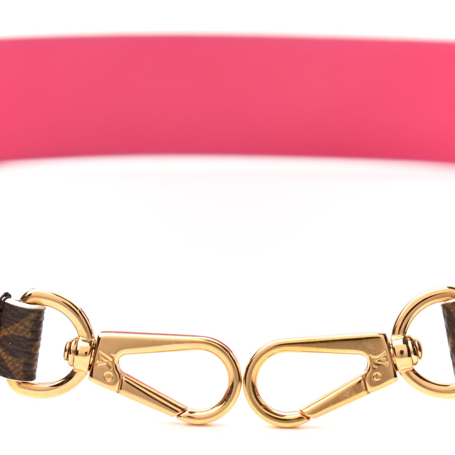 Monogram Bandouliere Shoulder Strap Hot Pink