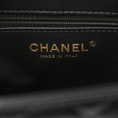 Chanel Shiny Aged Calfskin Quilted Nano Kelly Shopper Black 5 of 13