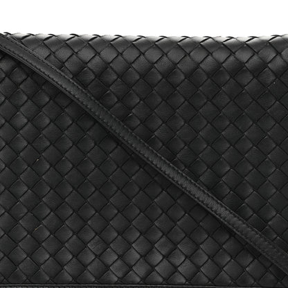 Bottega Veneta Nappa Intrecciato Crossbody Messenger Flap Black 8 of 12