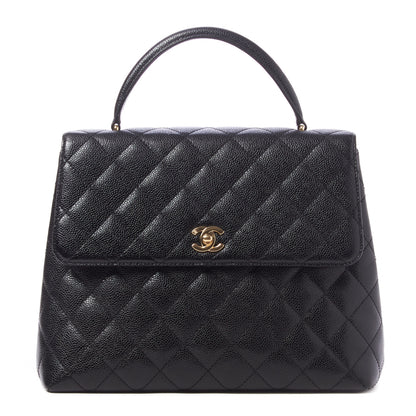 Chanel Caviar Quilted Jumbo Kelly Flap Black 1 of 10