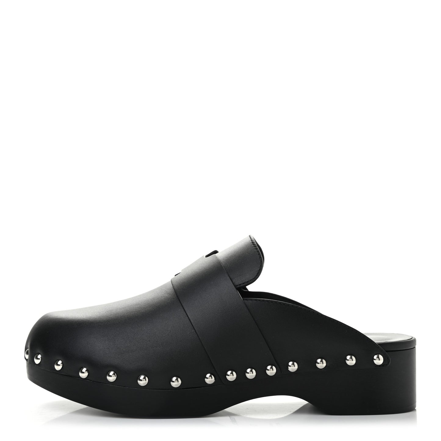 Calfskin Calya Mules 37 Black