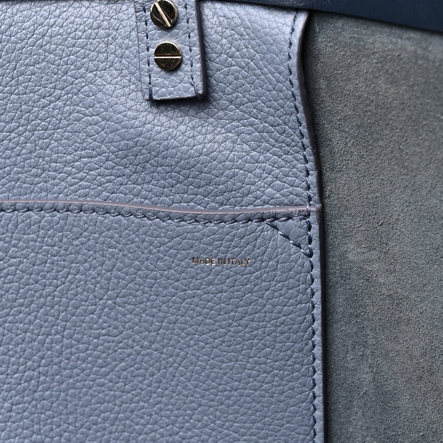 Calfskin Medium East West Sense Tote Shady Cobalt