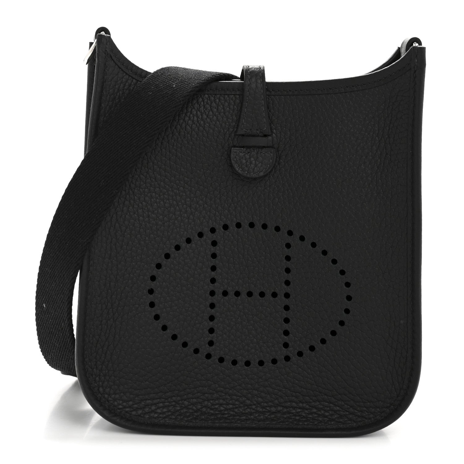 Hermes Taurillon Clemence Evelyne TPM Black 1 of 11
