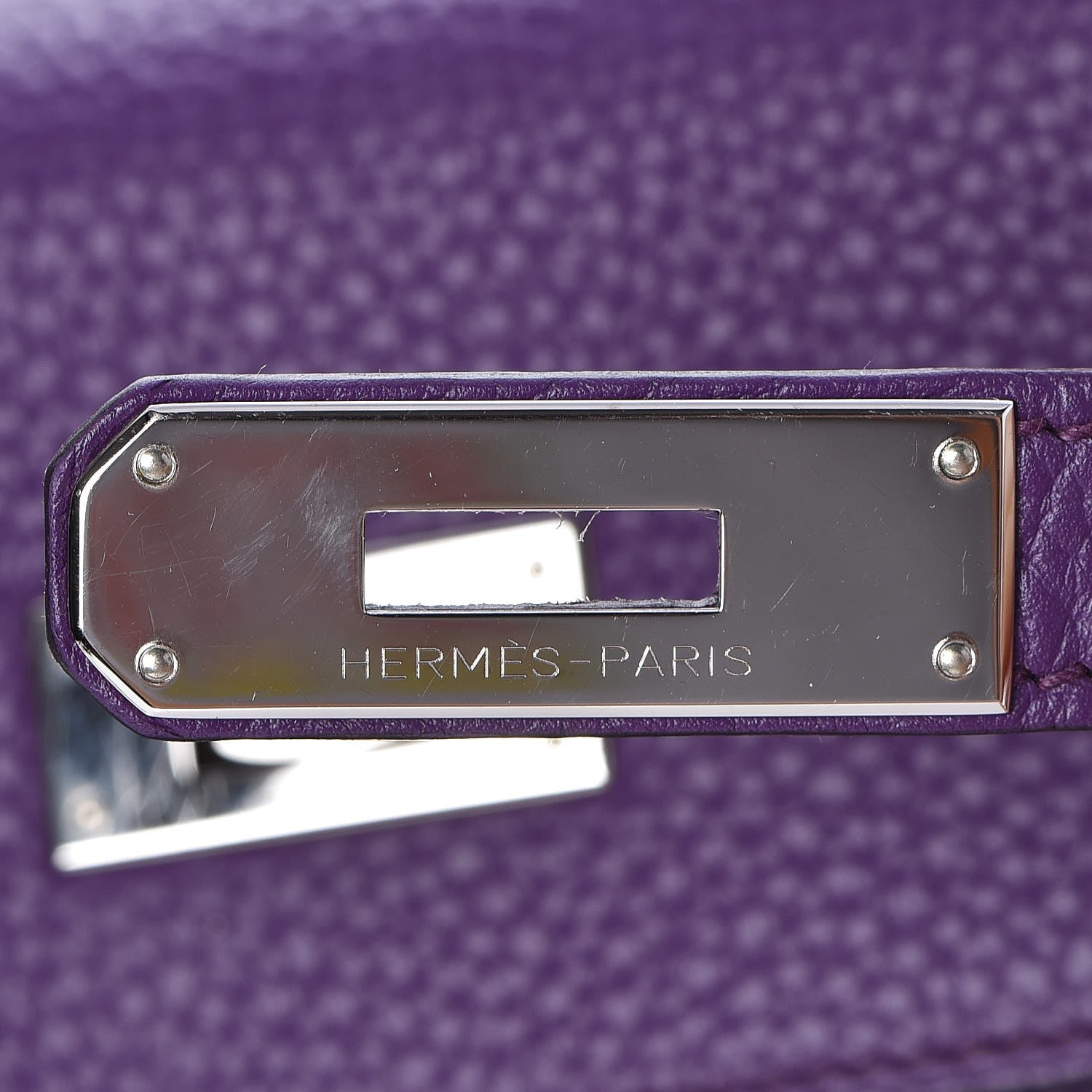 Hermes Taurillon Clemence Kelly Retourne 35 Ultraviolet 16 of 34
