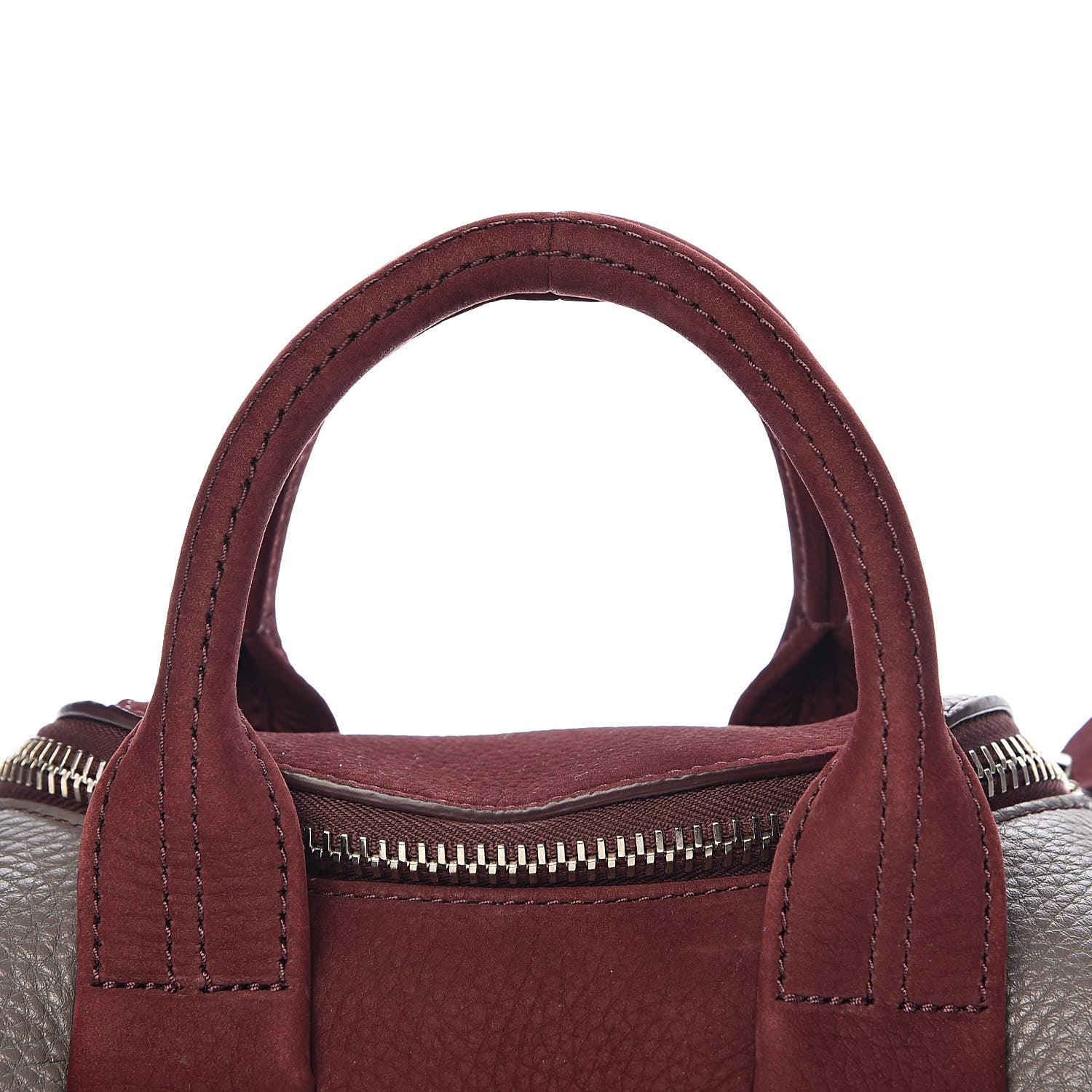 Alexander Wang Nubuck Soft Pebbled Calfskin Mini Rockie Beet Stone Rhodium Hardware 5 of 12
