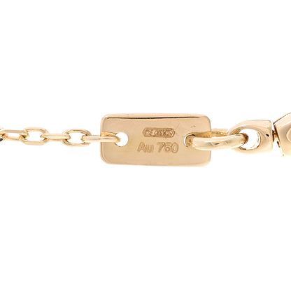 Gucci 18K Yellow Gold Diamond Pink Opal Le Marche Des Merveilles Feline Pendant Necklace 5 of 6