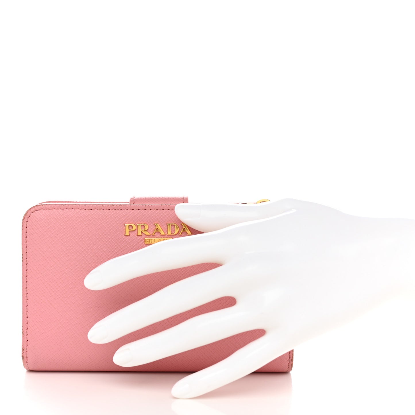 Saffiano Metal Compact Wallet Peonia Petalo