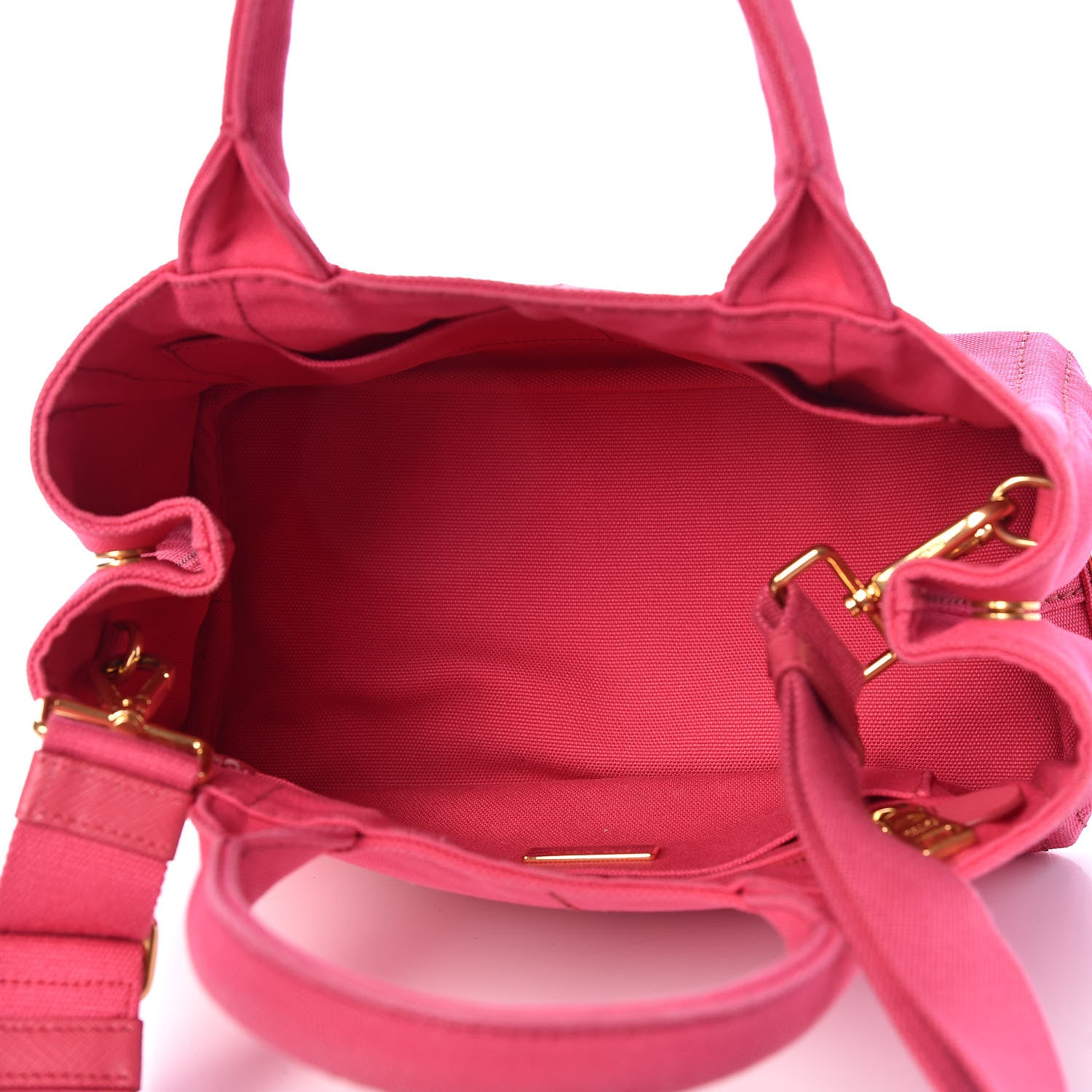 Prada Canapa Small Logo Tote Peonia 7 of 13