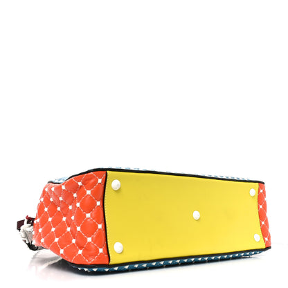 Valentino Garavani Lambskin Free Rockstud Spike Bowling Bag Multicolor 3 of 8