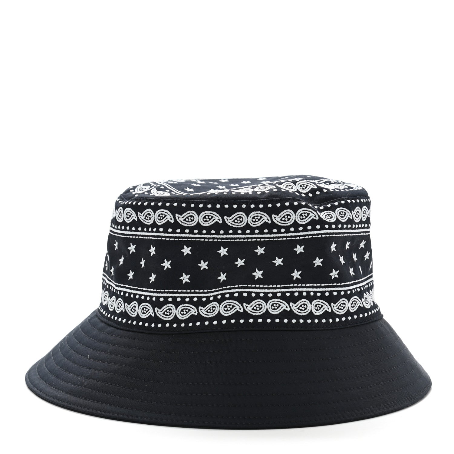 Hermes Technical Gabardine Balade Bandana Bucket Hat 58 Marine 4 of 8