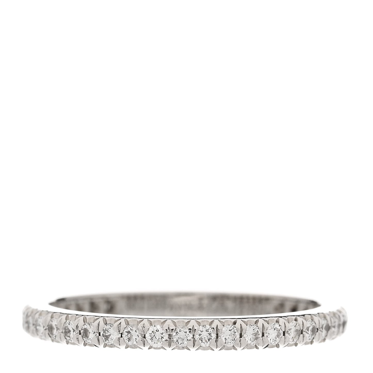 Platinum Diamond .34ctw Soleste Eternity Band Ring 51 5.75