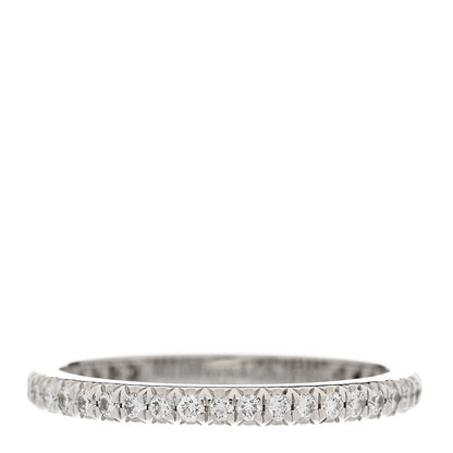 Tiffany Platinum Diamond .34ctw Soleste Eternity Band Ring 51 5.75 1 of 5