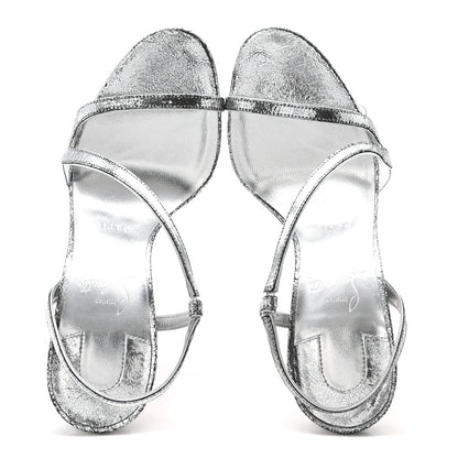 Christian Louboutin Specchio Star PVC Rosalie 100 Sandals 39 Silver 2 of 8