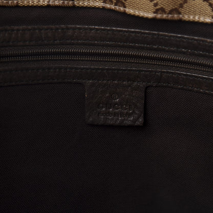 Gucci Crystal Monogram Large Babouska Vertical Shopping Tote Dark Brown 10 of 15